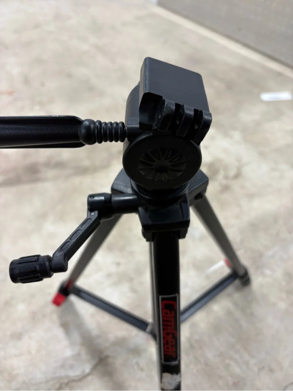 Camgear Camera Tripod w/ Pan/Tilt Head, Adjustable Legs, Rubber Foot